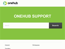 Tablet Screenshot of help.onehub.com